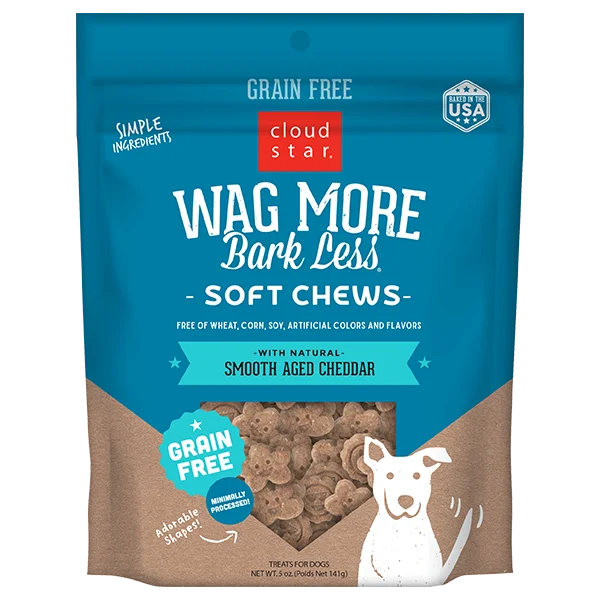  -Chicken-flavored dog foodCloud Star Wag More Bark Less Soft & Chewy Grain Free Smooth Aged Cheddar 141g