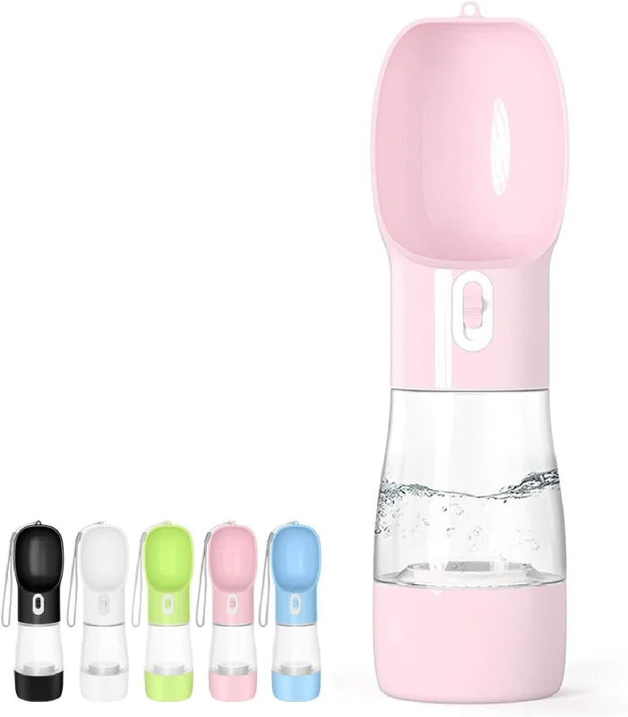 -Splash-proof food bowl AND Anti-choking slow food bowlOutdoor Dog Water Bottle Dispenser - Leak Proof for Pets on the Go with Food Container Multifunctional Travel Dog Water Bottle (Pink) -Splash-proof food bowl AND Anti-choking slow food bowlOutdoor Dog Water Bottle Dispenser - Leak Proof for Pets on the Go with Food Container Multifunctional Travel Dog Water Bottle (Pink)