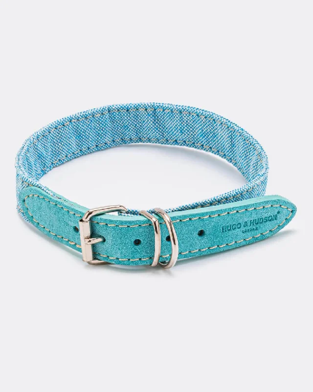 -Anti-scratch scratching board AND cat bed in oneFabric and Suede Leather Dog Collar - Light Blue -Anti-scratch scratching board AND cat bed in oneFabric and Suede Leather Dog Collar - Light Blue