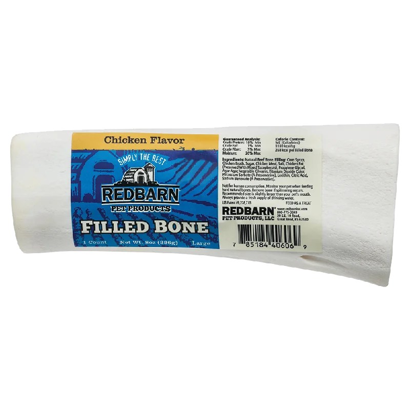  -High-fiber dog foodRedbarn Large Filled Bone Chicken Flavor 5oz
