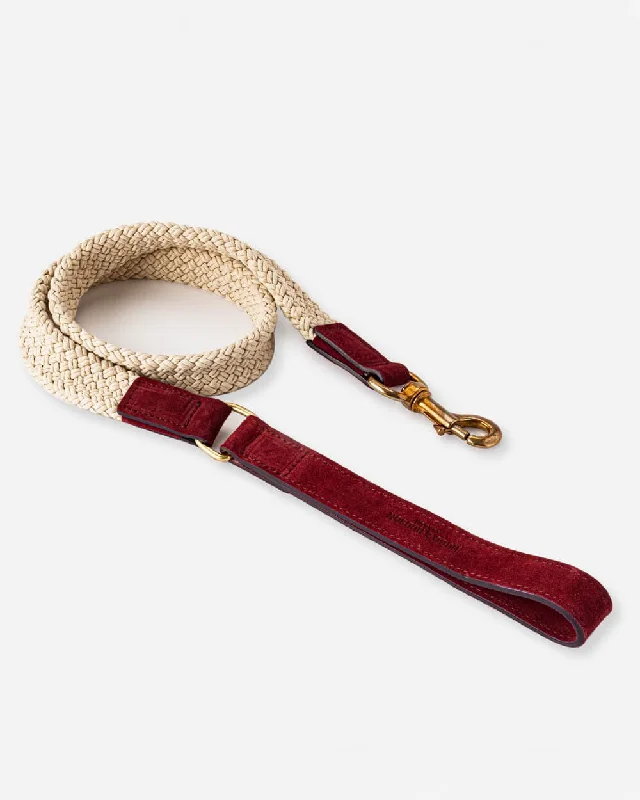 - Cat stress soothing sprayFlat Rope and Leather Dog Lead - Burgundy