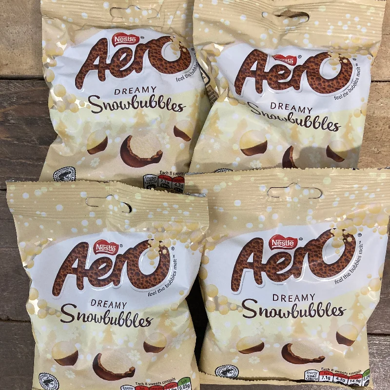 - Cat hair ball removal and hair removal cream4x Aero Dreamy Snowbubbles Chocolate Share Bags (4x80g)