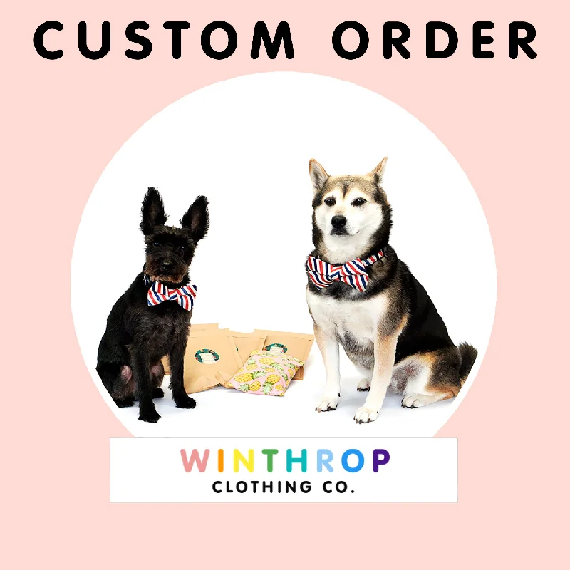 - Remote interactive pet feederCustom Dog Bandana or Bow Tie