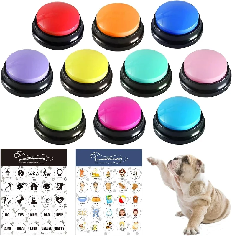 - Pet fence foldable indoorPet Training Button, Dog Voice Training Buzzer, Dog Button, Dog Button for Communication Recordable Buttons - Train Your Dog to Say the Sounds They Need to Say! (8 Buttons) - Pet fence foldable indoorPet Training Button, Dog Voice Training Buzzer, Dog Button, Dog Button for Communication Recordable Buttons - Train Your Dog to Say the Sounds They Need to Say! (8 Buttons)