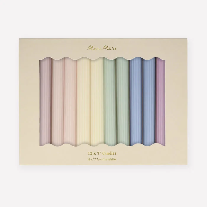 - Air box TSA certified check-inMeri Meri Party Candles | Pastel TABLE Candles 12x