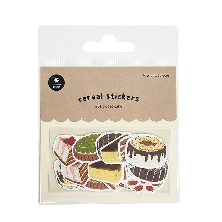 - Natural latex pet mattressSuatelier 21pcs Sweet Cakes 7 Designs Die-Cut Sticker Flakes - Natural latex pet mattressSuatelier 21pcs Sweet Cakes 7 Designs Die-Cut Sticker Flakes