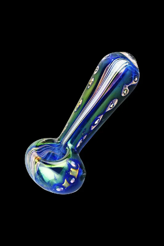- Dog heart rate monitoring collarIridescent Stripes & Spots Glass Spoon Pipe - Blue Moonscape - Dog heart rate monitoring collarIridescent Stripes & Spots Glass Spoon Pipe - Blue Moonscape