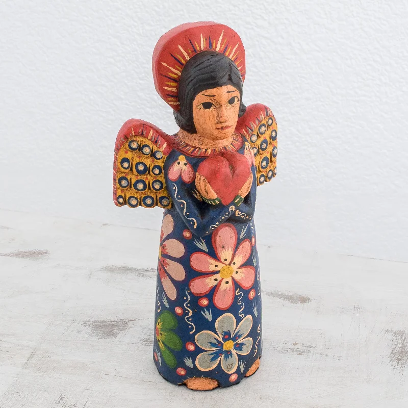 - Pet water dispenser UV sterilization versionAngel Love Hand-Carved Wood Angel Statuette from Guatemala - Pet water dispenser UV sterilization versionAngel Love Hand-Carved Wood Angel Statuette from Guatemala