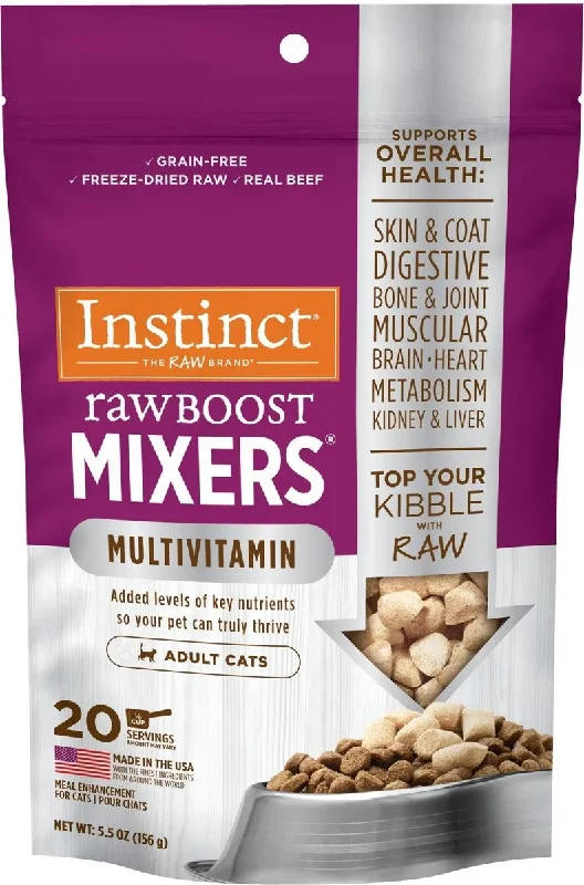  . **Functional Cat Food**  Raw Boost Mixers Multivitamin Adult Cat Food