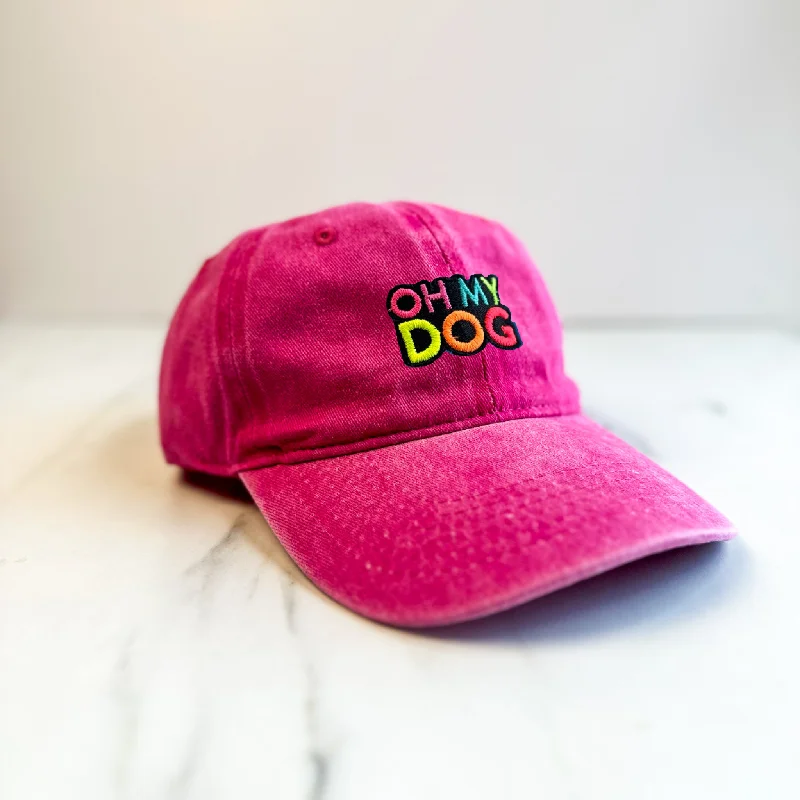 -Anti-scratch scratching board AND cat bed in oneUnisex Embroidered OHMYDOG Cap | Dark Pink -Anti-scratch scratching board AND cat bed in oneUnisex Embroidered OHMYDOG Cap | Dark Pink