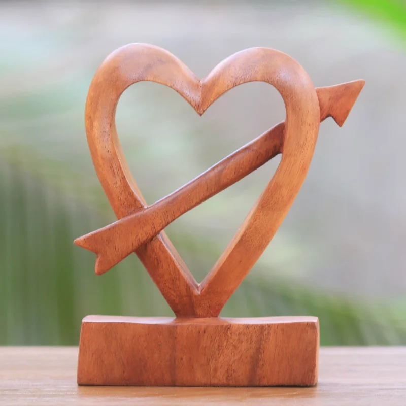 - Pet toys under yuanFall in Love Hand-Carved Natural Wood Heart Statuette from Bali - Pet toys under yuanFall in Love Hand-Carved Natural Wood Heart Statuette from Bali