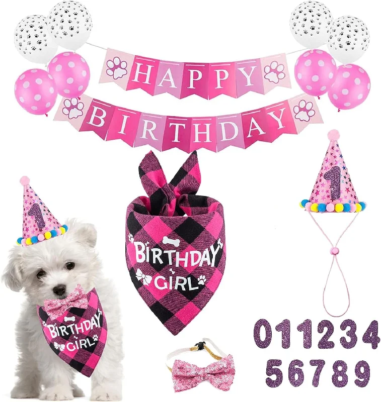 - Pet toys under yuanDog Birthday Party Supplies, Dog Birthday Girl Bandana Triangle Hat Scarfs Flag Balloon Bow Tie Birthday Number with Cute Doggie Birthday Party Set Decorations - Pet toys under yuanDog Birthday Party Supplies, Dog Birthday Girl Bandana Triangle Hat Scarfs Flag Balloon Bow Tie Birthday Number with Cute Doggie Birthday Party Set Decorations