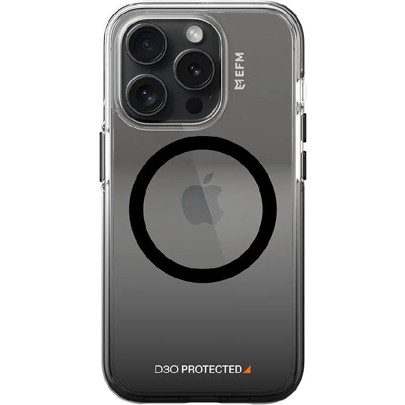 ---EFM Aspen Case Armour with D3O BIO for iPhone 15 Pro (Black Gradient)