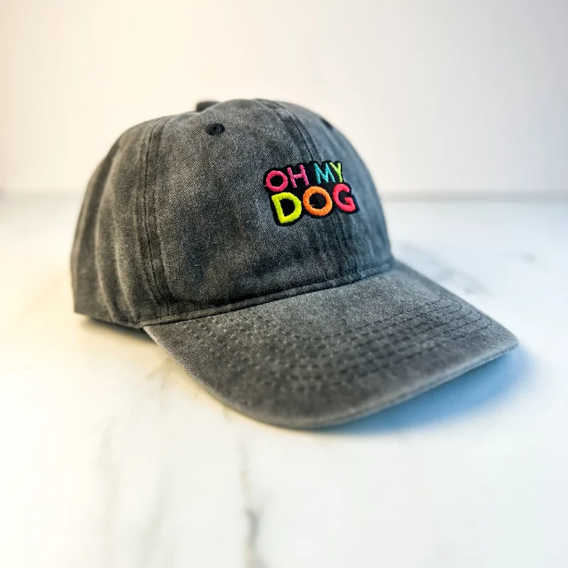 - Cat anti-jump window safety netUnisex Embroidered OHMYDOG Cap | Black