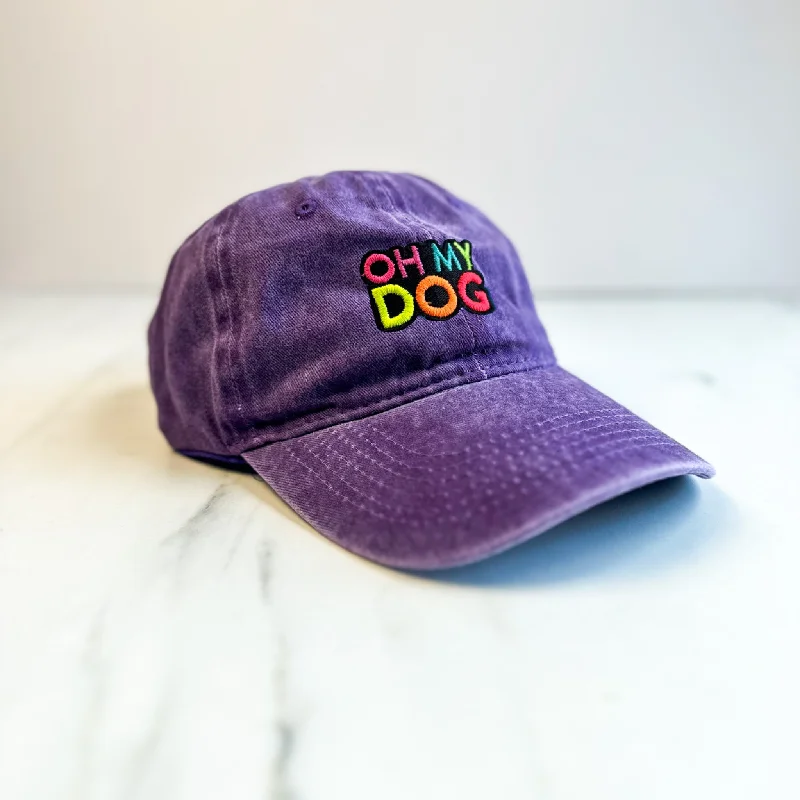  -Anti-slip claw protection raincoat FOR dogsUnisex Embroidered OHMYDOG Cap | Purple
