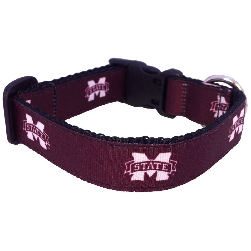  . **Dog snack bag is portable**Mississippi State Bulldogs Premium Dog Collar