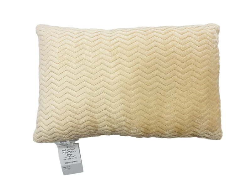 - Foldable and portable cat bagHalf Cushion Wavy Pattern Beige