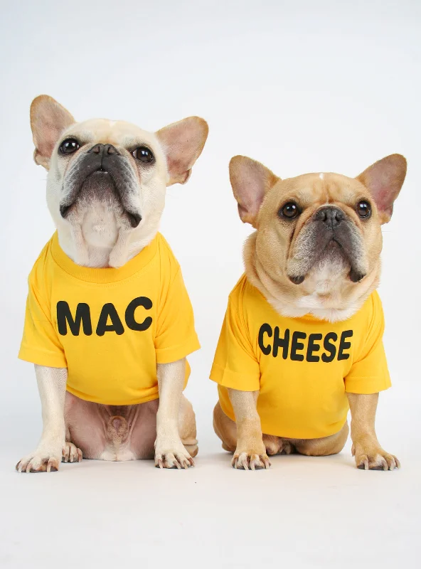 Pet walking leash setMac + Cheese (2-Pack) Dog Tee