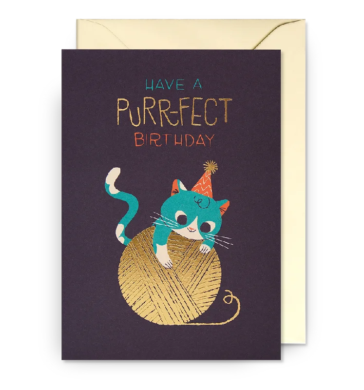 ---Have a Purr-Fect Birthday Greeting Card
