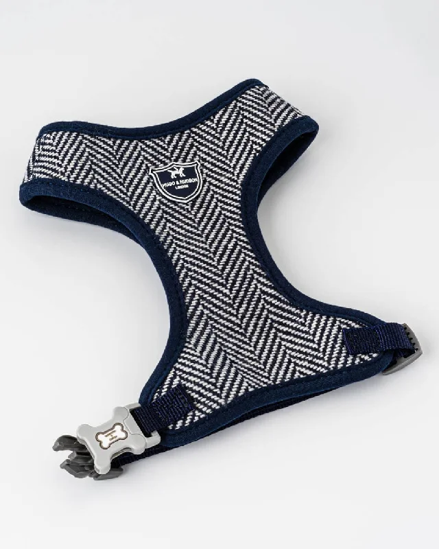 - Dog anti-slip matTweed Dog Harness - Navy Herringbone