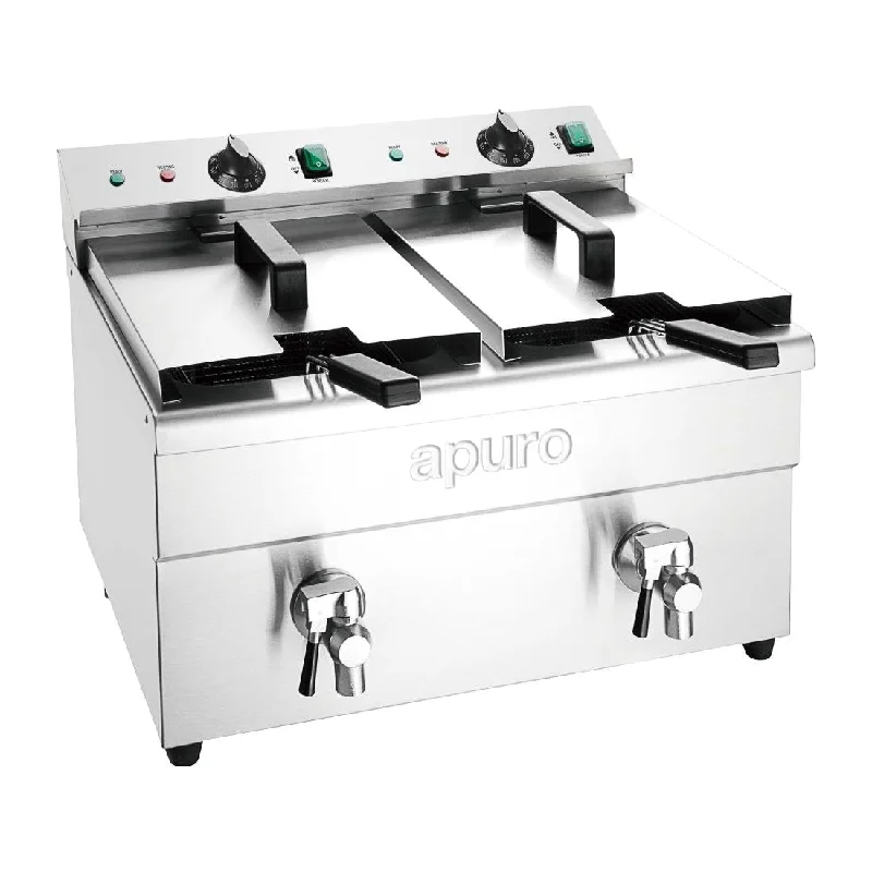 - Climbing pet constant temperature heating padApuro Double Induction Fryer - 2x3kW