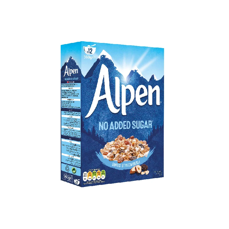 - Foldable and portable cat bagALPEN CEREAL NO ADDED SUGAR SWISS STYLE MUESLI 560 GM - Foldable and portable cat bagALPEN CEREAL NO ADDED SUGAR SWISS STYLE MUESLI 560 GM
