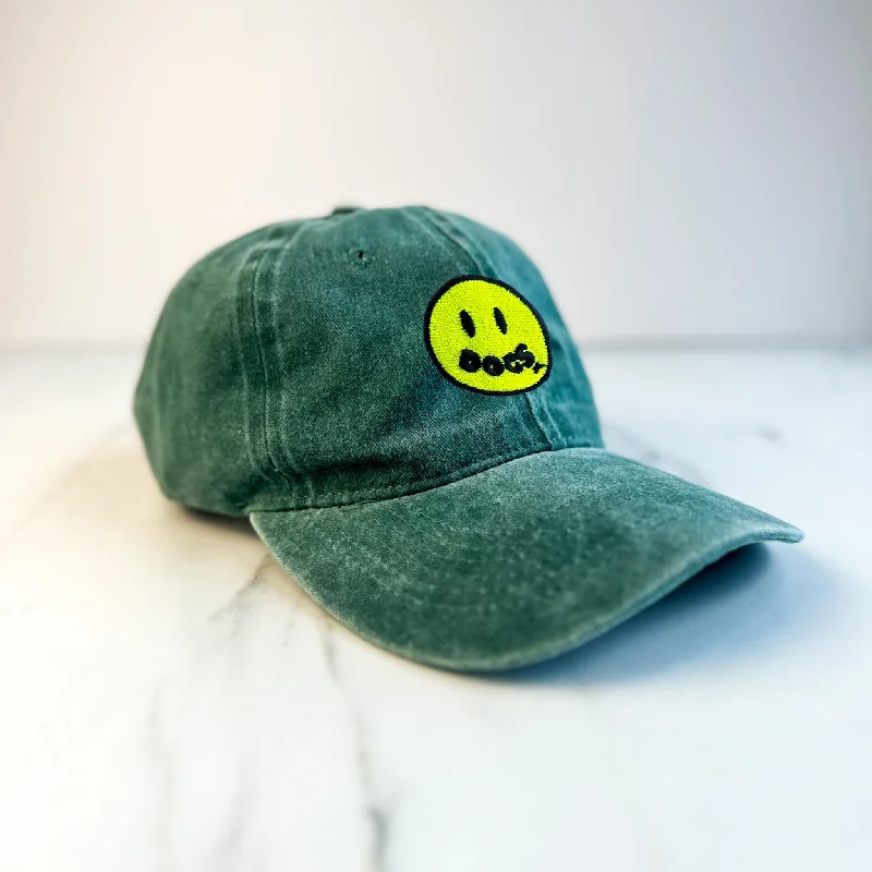 - Pet fence foldable indoorUnisex Embroidered Doggy Smile Cap | Forest Green