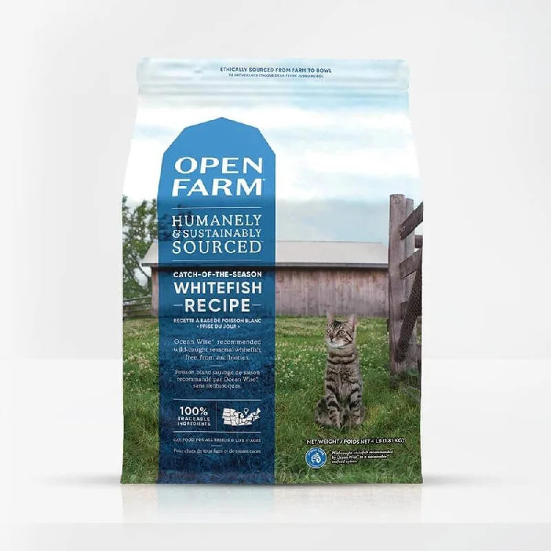    - Cat food for pregnant and nursing cats  Open Farm Catch-of-the-Season Whitefish For Cats