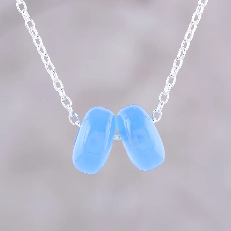 - Rabbit grass rack to prevent waste food boxDelightful Duet Chalcedony Double Disc and Sterling Silver Pendant Necklace - Rabbit grass rack to prevent waste food boxDelightful Duet Chalcedony Double Disc and Sterling Silver Pendant Necklace