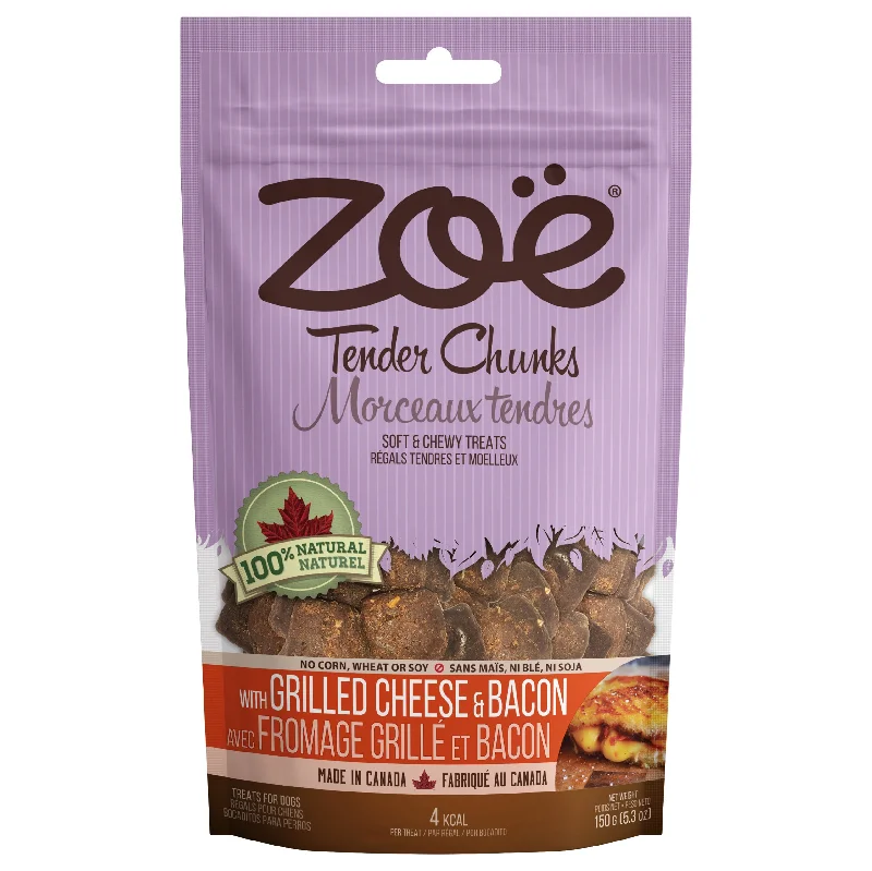 - Food for large dogsZoe Tender Chunks Grilled Cheese & Bacon 150g