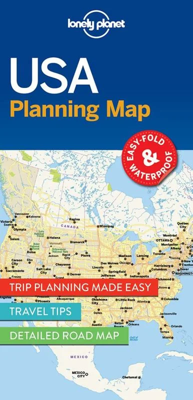 - Air box TSA certified check-inLonely Planet USA Planning Map