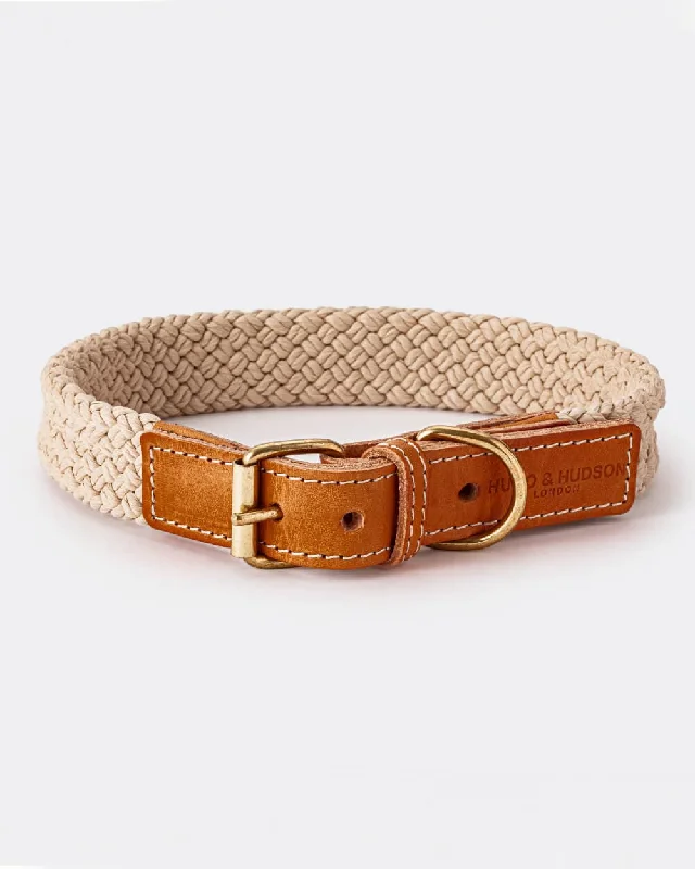 - Winter dog thick down jacketFlat Rope and Leather Dog Collar - Tan