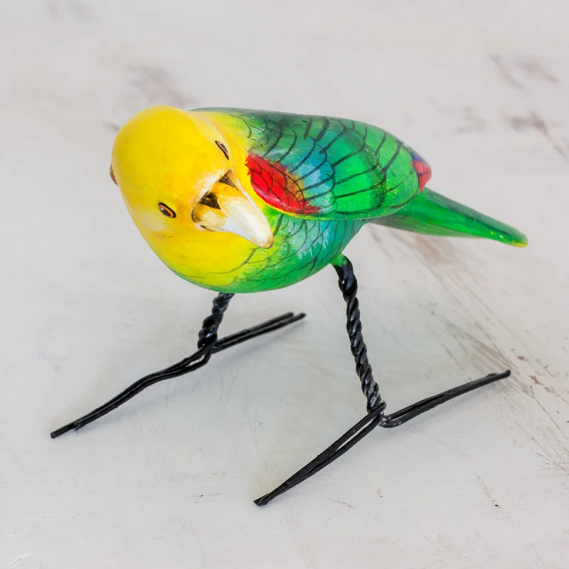 - Christmas pet Christmas clothingYellow-Headed Parrot Hand Sculpted Ceramic Yellow Headed Parrot Figurine - Christmas pet Christmas clothingYellow-Headed Parrot Hand Sculpted Ceramic Yellow Headed Parrot Figurine