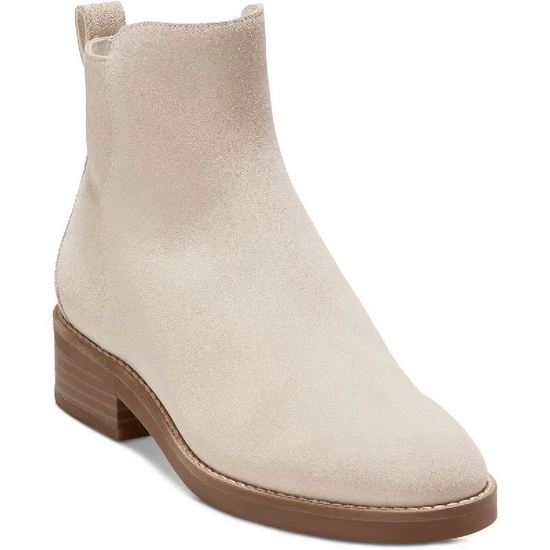 215903 Womens Faux Suede Short Ankle Boots